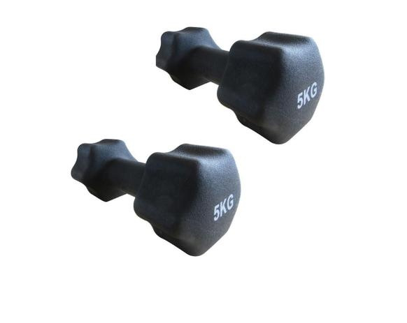 Kit 2 Halteres em Ferro Fundido Revestido com Neoprene Pelegrin PEL-005D 5kg - Preto Menor preço em Kit 2 Halteres em Ferro Fundido Revestido com Neoprene Pelegrin PEL-005D 5kg - Preto
