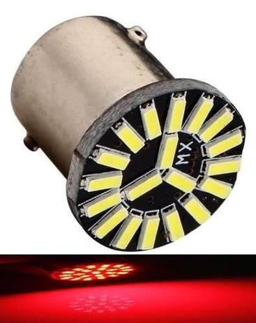 Kit 2 Lampada 19 Led Cambus Bay15d 2P P21 1157 Vermelha 12v - Mfl Menor preço em Kit 2 Lampada 19 Led Cambus Bay15d 2P P21 1157 Vermelha 12v - Mfl