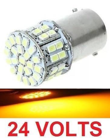 Kit 2 Lampada 50 Led Bay15d 2P P21 1157 Laranja 24v - Mfl Menor preço em Kit 2 Lampada 50 Led Bay15d 2P P21 1157 Laranja 24v - Mfl
