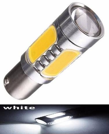 Kit 2 Lampada Cob Cree Led Ba15s 1P P21 1156 Branca 12v - Mfl Menor preço em Kit 2 Lampada Cob Cree Led Ba15s 1P P21 1156 Branca 12v - Mfl