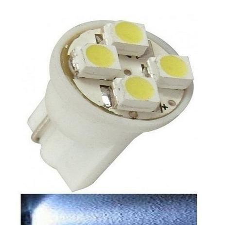 Kit 2 Lampada T10 4 Led Branca Pingo 12v - Mfl Menor preço em Kit 2 Lampada T10 4 Led Branca Pingo 12v - Mfl