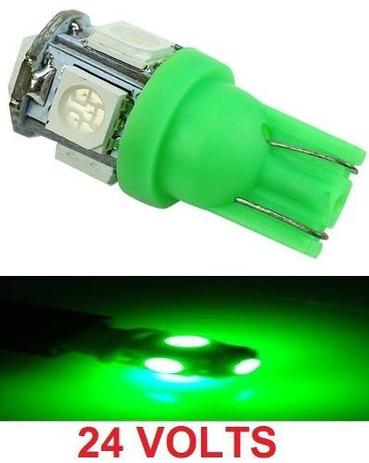 Kit 2 Lampada T10 5 Led Verde 24v - Mfl é ruim? Kit 2 Lampada T10 5 Led Verde 24v - Mfl é boa?