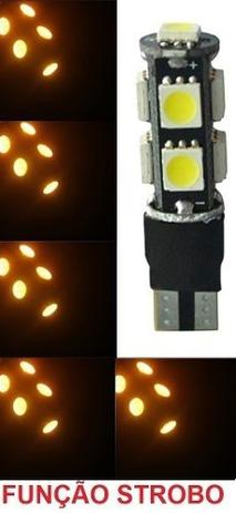Kit 2 Lampada T10 Cambus Strobo 9 Led Laranja 12v - Mfl é boa?