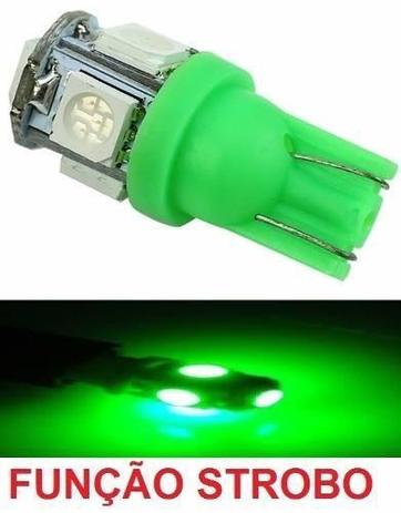 Kit 2 Lampada T10 Strobo E 5 Led Verde 12v - Mfl é boa?