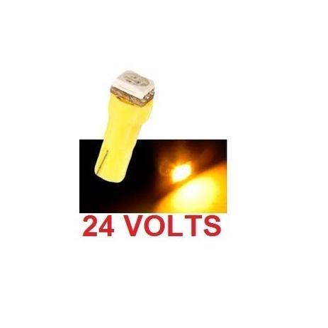 Kit 2 Lampada T5 1 Led Amarela Onibus 24v - Mfl Menor preço em Kit 2 Lampada T5 1 Led Amarela Onibus 24v - Mfl