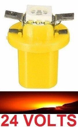 Kit 2 Lampada T5 B8.5 D Led Amarela 24v - Mfl Menor preço em Kit 2 Lampada T5 B8.5 D Led Amarela 24v - Mfl