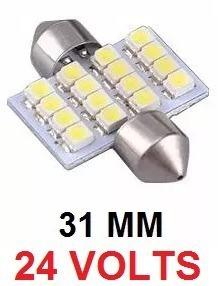 Kit 2 Lampada Torpedo C5w 16 Led 31 Mm 24v - Mfl Menor preço em Kit 2 Lampada Torpedo C5w 16 Led 31 Mm 24v - Mfl