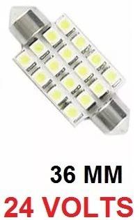 Kit 2 Lampada Torpedo C5w 16 Led 36 Mm 24v - Mfl Menor preço em Kit 2 Lampada Torpedo C5w 16 Led 36 Mm 24v - Mfl