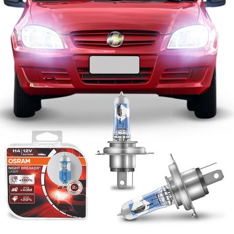 Kit 2 Lâmpadas Osram Night Breaker Farol Alto e Baixo Gm Celta 2000 à 2014 H4 3900K 55W 12V Menor preço em Kit 2 Lâmpadas Osram Night Breaker Farol Alto e Baixo Gm Celta 2000 à 2014 H4 3900K 55W 12V