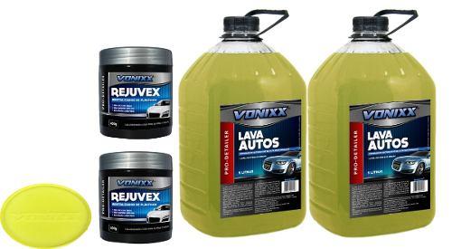 Kit 2 Lava Autos 2 Rejuvex 1 Aplicador Avariado - Vonixx Menor preço em Kit 2 Lava Autos 2 Rejuvex 1 Aplicador Avariado - Vonixx