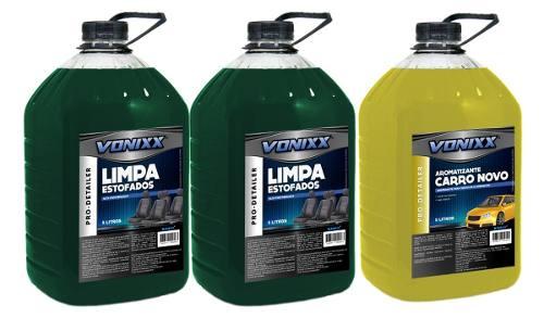 Kit 2 Limpa Bancos Estofados A Seco 1 Aroma 5 Litros Vonixx Menor preço em Kit 2 Limpa Bancos Estofados A Seco 1 Aroma 5 Litros Vonixx