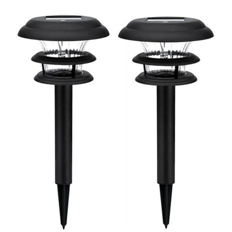 Kit 2 Luminária Solar jardim led branco 10x mais forte pvc balizador prova de água 45 cm - Ecoforce Menor preço em Kit 2 Luminária Solar jardim led branco 10x mais forte pvc balizador prova de água 45 cm - Ecoforce