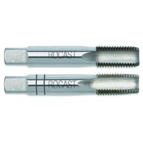 Menor preço em Kit 2 Macho Man Seriado Aço Rápido HSS Rosca Paralela BSP Bit 1 22,0092 ROCAST