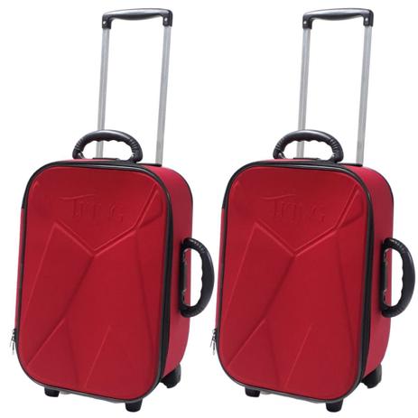 Kit 2 Malas de Viagem de Bordo Pequena conforme Padrão ANAC - T.King Menor preço em Kit 2 Malas de Viagem de Bordo Pequena conforme Padrão ANAC - T.King