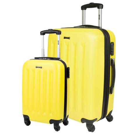 Kit 2 Malas P G de Viagem Com Rodinhas 360 4 Joy 3 - Amarelo - Sestini é boa?
