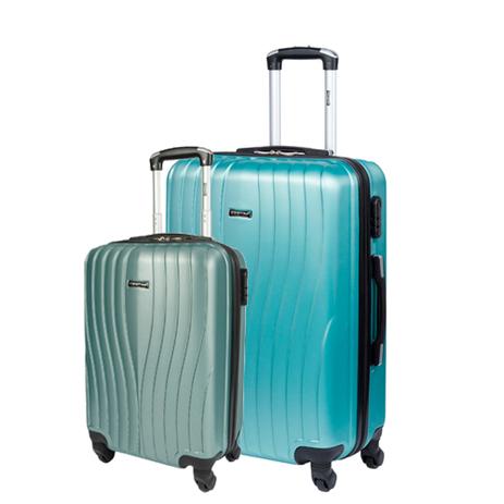 Kit 2 Malas P M de Viagem Com Rodinhas Sestini 360 Zigma - Verde Menor preço em Kit 2 Malas P M de Viagem Com Rodinhas Sestini 360 Zigma - Verde
