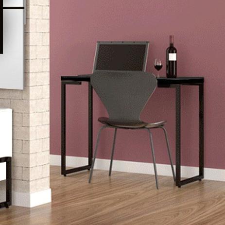 Kit 2 Mesas Para Computador Escrivaninha Porto 120cm Pés Metálicos Preto - Fit Mobel Menor preço em Kit 2 Mesas Para Computador Escrivaninha Porto 120cm Pés Metálicos Preto - Fit Mobel