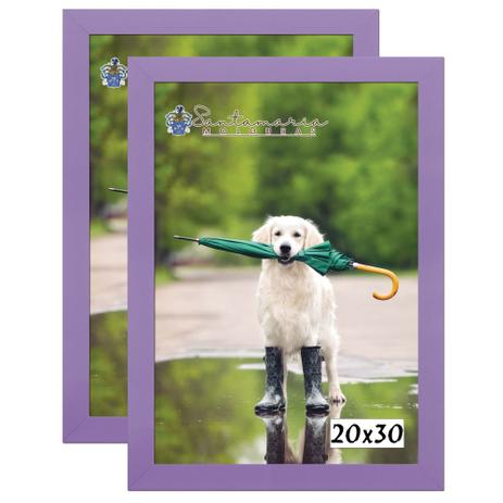 Kit 2 Molduras Porta Retrato 20X30 Lilás - Santamaria molduras é ruim? Kit 2 Molduras Porta Retrato 20X30 Lilás - Santamaria molduras é boa?