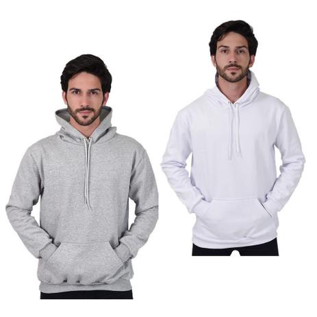 basic white moletom com capuz