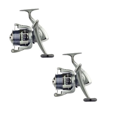 Kit 2 Molinetes Pesca Serena 4000 FD 3 Rol Marine Sports com Linha Menor preço em Kit 2 Molinetes Pesca Serena 4000 FD 3 Rol Marine Sports com Linha