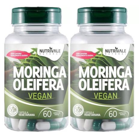 Kit 2 Moringa Oleífera Vegan 120 Cápsulas de 500mg Nutrivale Menor preço em Kit 2 Moringa Oleífera Vegan 120 Cápsulas de 500mg Nutrivale