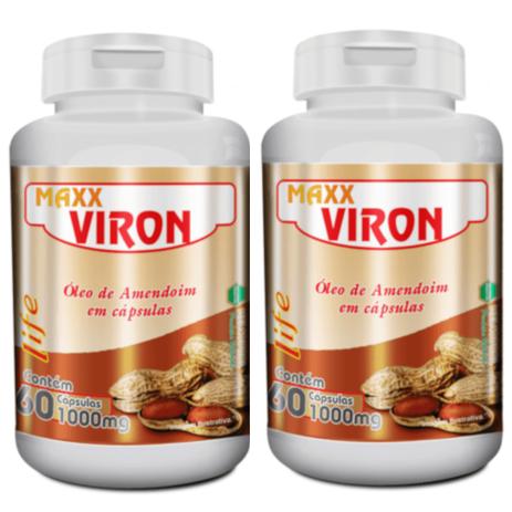 Kit 2 Óleo de Amendoim - Maxx Viron 120 Cápsulas de 1000mg Melcoprol Menor preço em Kit 2 Óleo de Amendoim - Maxx Viron 120 Cápsulas de 1000mg Melcoprol