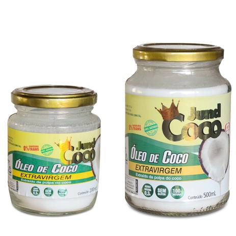 Menor preço em Kit 2 Óleo de Coco Extra Virgem Natural 700ml JundCoco
