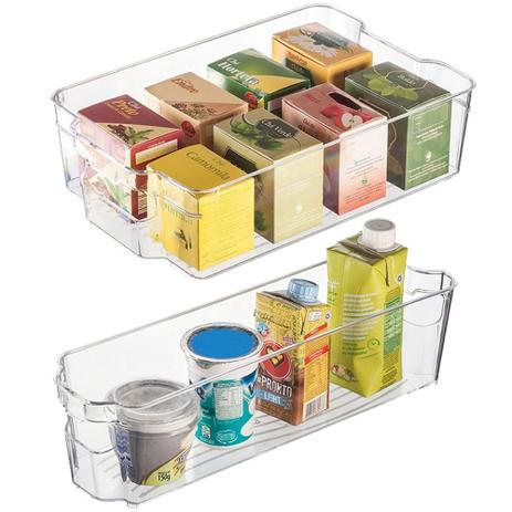 Kit 2 Organizador Armário Acrílico Ordene 1 Médio 1 Estreito Menor preço em Kit 2 Organizador Armário Acrílico Ordene 1 Médio 1 Estreito