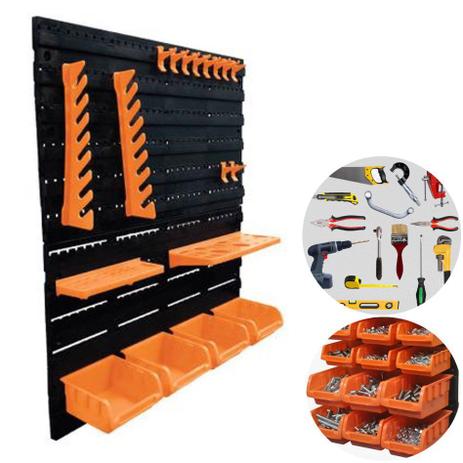 Kit 2 Painel Organizador Porta Ferramentas 18Pçs Gancho Caixa Parede Perfurado - A06304 Ajax Menor preço em Kit 2 Painel Organizador Porta Ferramentas 18Pçs Gancho Caixa Parede Perfurado - A06304 Ajax