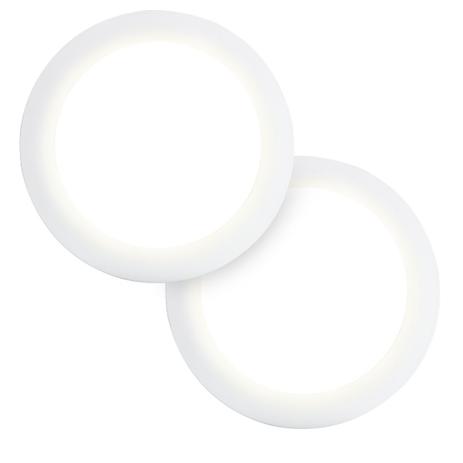 Kit 2 Painel Plafon Led 12w Embutir Redondo 3500K Branco Quente Luminária Decoração Casa Loja Sanca Gesso - Super Led é boa?