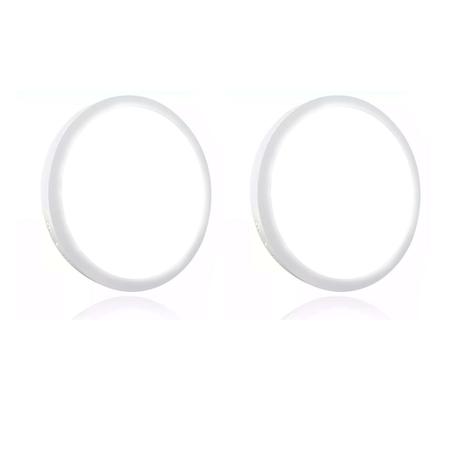 Kit 2 Painel Plafon Led 12w Redondo Sobrepor 3500K Branco Quente Luminária Decoração Casa Loja Sanca Gesso - Super Led Menor preço em Kit 2 Painel Plafon Led 12w Redondo Sobrepor 3500K Branco Quente Luminária Decoração Casa Loja Sanca Gesso - Super Led