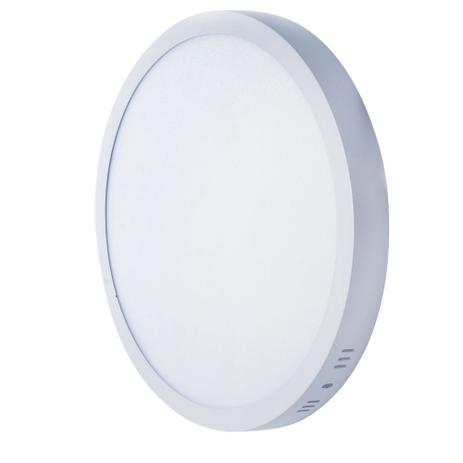 Kit 2 painel plafon redondo sobrepor 18w branco quente - Swissport Menor preço em Kit 2 painel plafon redondo sobrepor 18w branco quente - Swissport