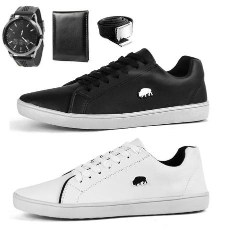 Kit 2 Pares Sapatenis Casual Masculino Estilo Com Relógio Carteira e Cinto - Sw Shoes Menor preço em Kit 2 Pares Sapatenis Casual Masculino Estilo Com Relógio Carteira e Cinto - Sw Shoes