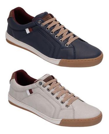 Kit 2 Pares Sapatenis Masculino Palmilha Gel Macio Leve - Drigone Calçados  - Sapatênis Masculino - Magazine Luiza