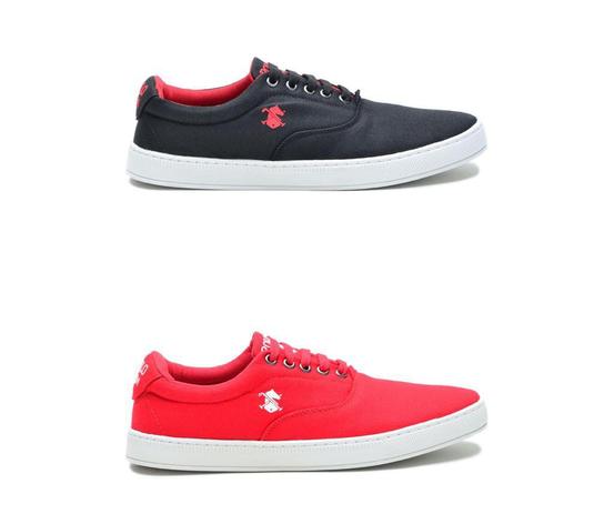 sapatenis polo vermelho