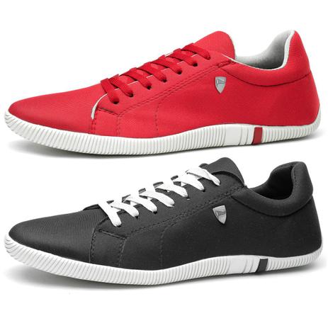 Kit 2 Pares Sapatenis NW Masculino Vermelho + Preto - Dhl Calçados - Sapato  Casual Masculino - Magazine Luiza