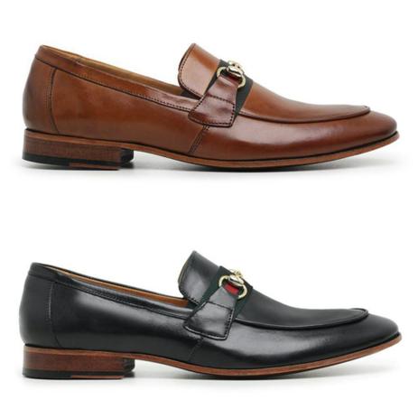 kit 2 Pares Sapato Social Caramelo e Preto em Couro 58851 - Madok - Outros  Moda e Acessórios - Magazine Luiza