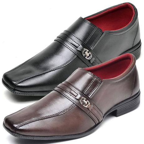 Kit 2 Pares Sapato Social Masculino Casual Top Flex - Sapato Social  Masculino - Magazine Luiza