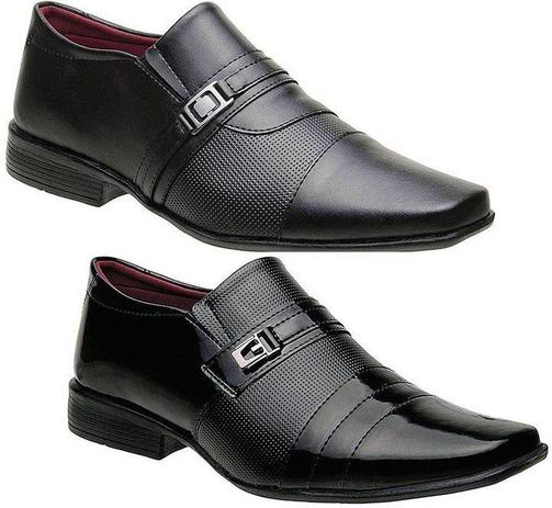 sapato preto fosco masculino