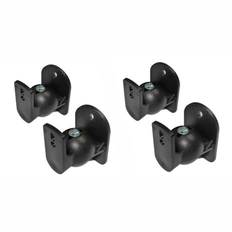 Kit 2 Pares Suportes p/Caixas Som Surround Parede Articulável Preto - Sum impo.brasil Menor preço em Kit 2 Pares Suportes p/Caixas Som Surround Parede Articulável Preto - Sum impo.brasil