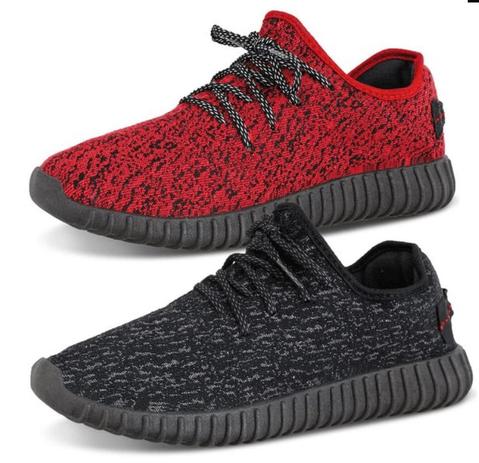 tenis masculino vermelho e preto