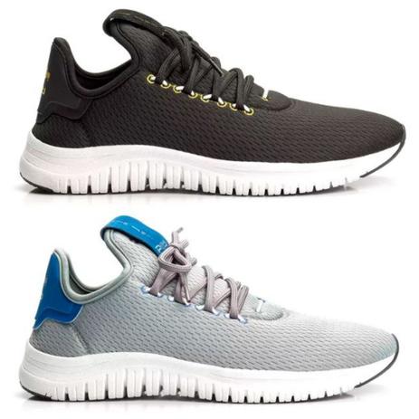 tenis polo masculino cinza