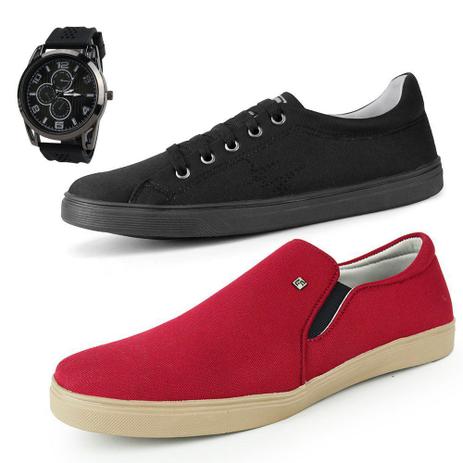 TENIS CASUAL MASCULINO DANYUM 501LV VERMELHO | Calcados \u0026 Bolsas