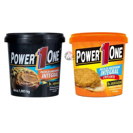 Kit 2 Pastas de Amendoim Power1One 1,005kg - Power 1One Menor preço em Kit 2 Pastas de Amendoim Power1One 1,005kg - Power 1One