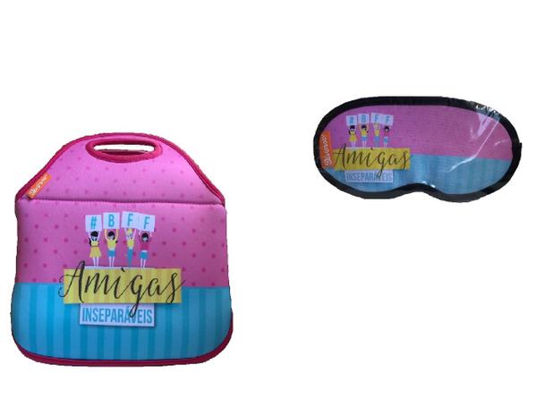 Kit 2 Peças Amigas Inseparáveis Lancheira e Tapa Olhos - Diverso presentes Menor preço em Kit 2 Peças Amigas Inseparáveis Lancheira e Tapa Olhos - Diverso presentes