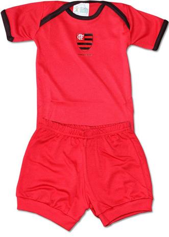 Kit 2 Peças Body Curto Flamengo Torcida Baby Menor preço em Kit 2 Peças Body Curto Flamengo Torcida Baby