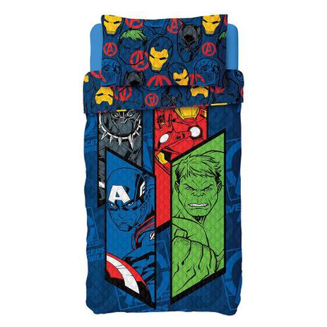 Kit 2 Peças Bouti Avengers Colcha e Fronha Lepper 45852 Menor preço em Kit 2 Peças Bouti Avengers Colcha e Fronha Lepper 45852