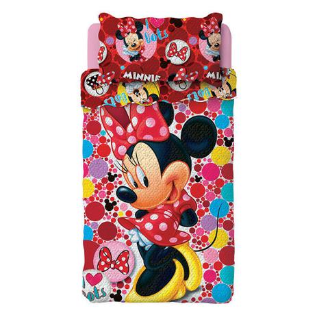 Kit 2 Peças Bouti Minnie Colcha e Fronha Lepper 45855 Menor preço em Kit 2 Peças Bouti Minnie Colcha e Fronha Lepper 45855