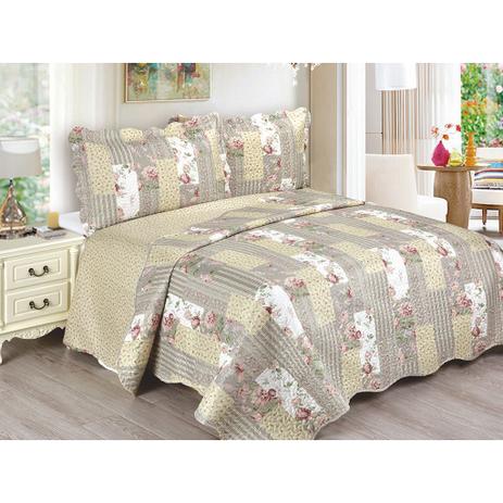 Kit 2 Peças Colcha Evolution Patchwork Solteiro Emma Camesa é boa?