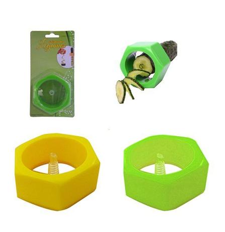 Kit 2 peças cortador fatiador de legumes em tiras espiral - Fu xing Menor preço em Kit 2 peças cortador fatiador de legumes em tiras espiral - Fu xing